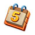 Log in 5 days in a row